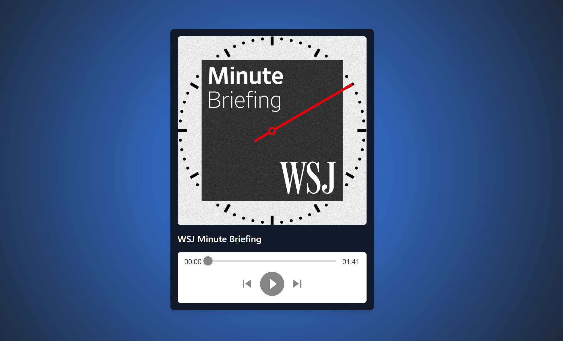 Personal News Podcast Player screenshot