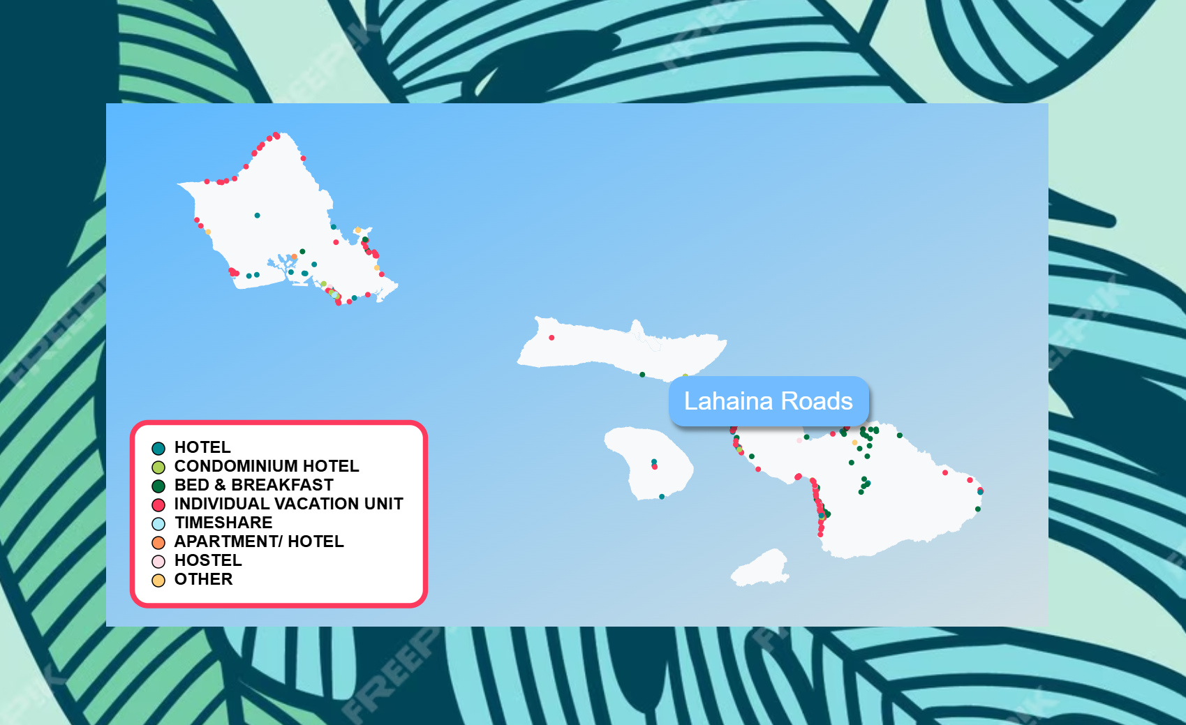 Interactive Hawaii Tourism Map screenshot